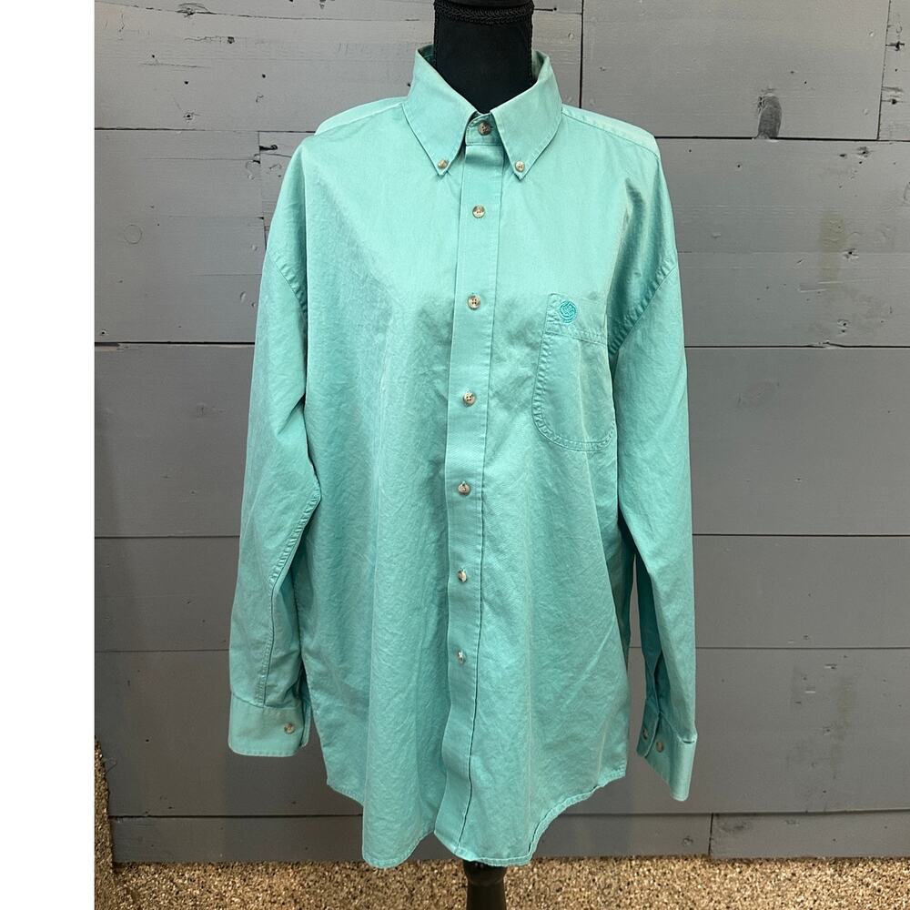 George Strait Wrangler Long Sleeve Button Down Size XLT